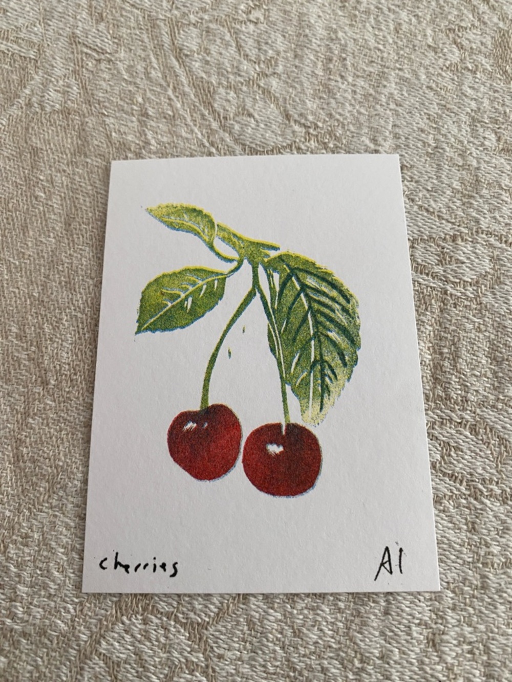Cherries Inciardi Mini Print